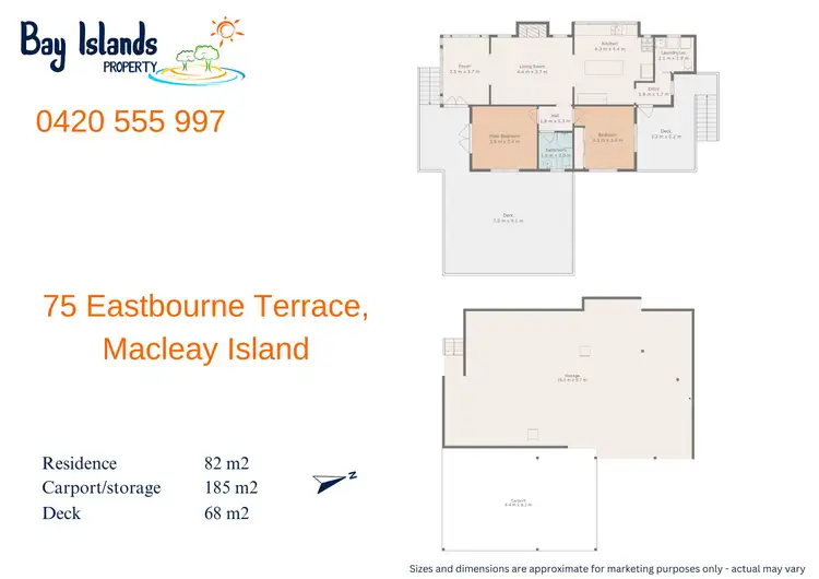 Floorplan of Homely house listing, 75 Eastbourne Terrace, Macleay Island QLD 4184
