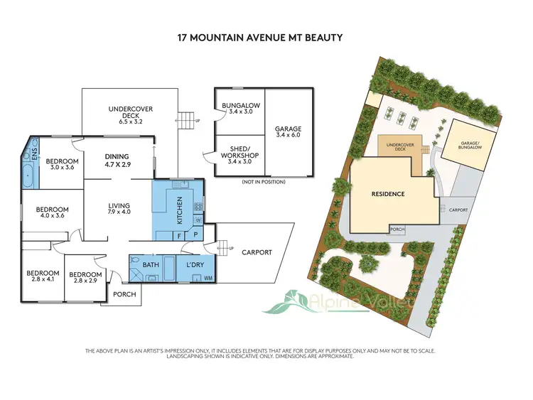 Floorplan of Homely house listing, 17 Mountain Avenue, Mount Beauty VIC 3699