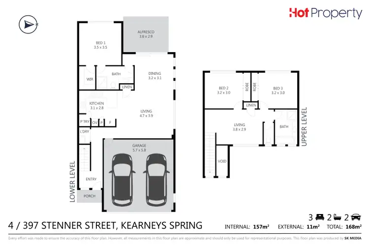 Floorplan of Homely townhouse listing, Unit 4/397 Stenner Street, Kearneys Spring QLD 4350