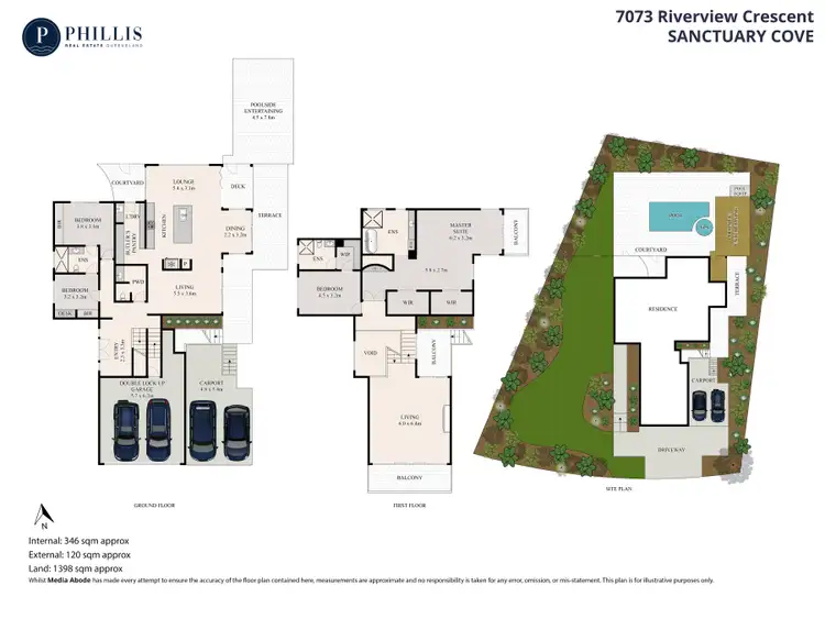 Floorplan of Homely house listing, 7073 Riverview Crescent, Sanctuary Cove QLD 4212