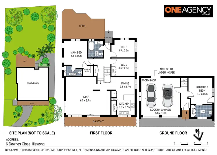 Floorplan of Homely house listing, 6 Downes Close, Illawong NSW 2234