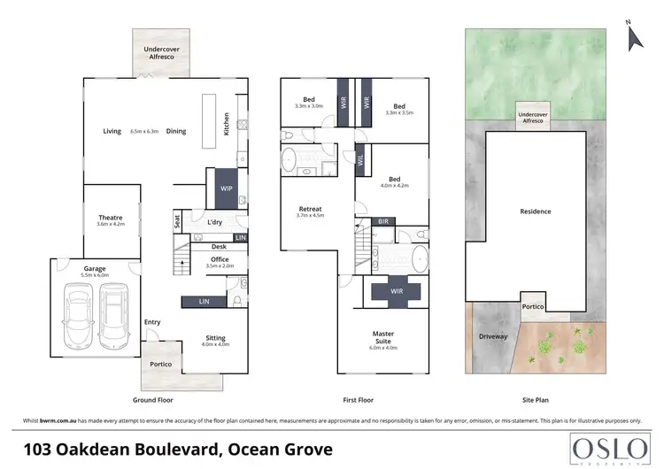 Floorplan of Homely house listing, 103 Oakdean Boulevard, Ocean Grove VIC 3226