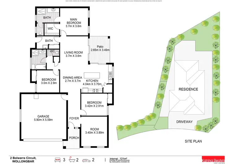 Floorplan of Homely house listing, 2 Bolwarra Circuit, Wollongbar NSW 2477