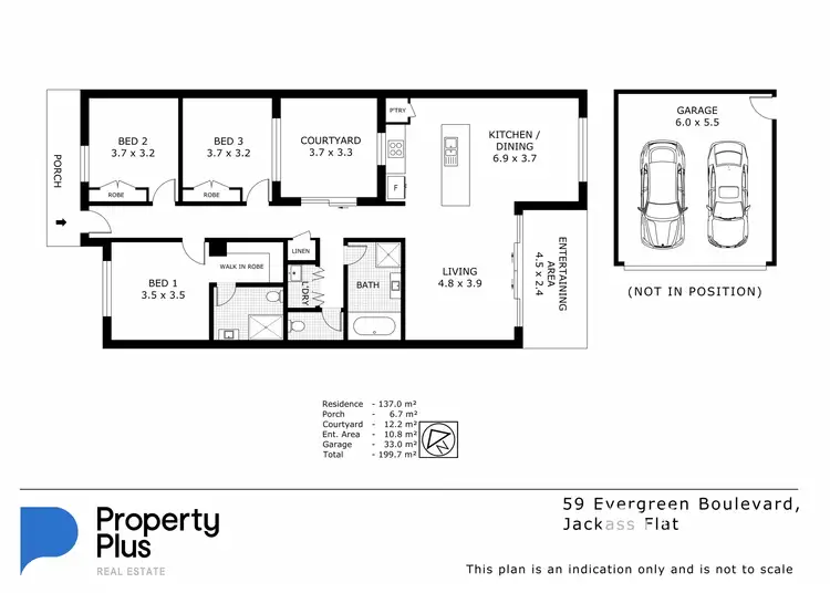 Floorplan of Homely house listing, 59 Evergreen Boulevard, Jackass Flat VIC 3556