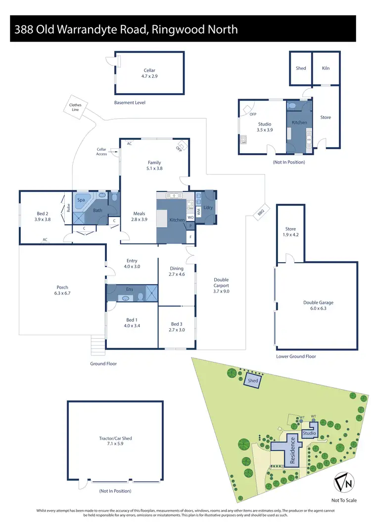 Floorplan of Homely house listing, 388 Old Warrandyte Road, Ringwood North VIC 3134