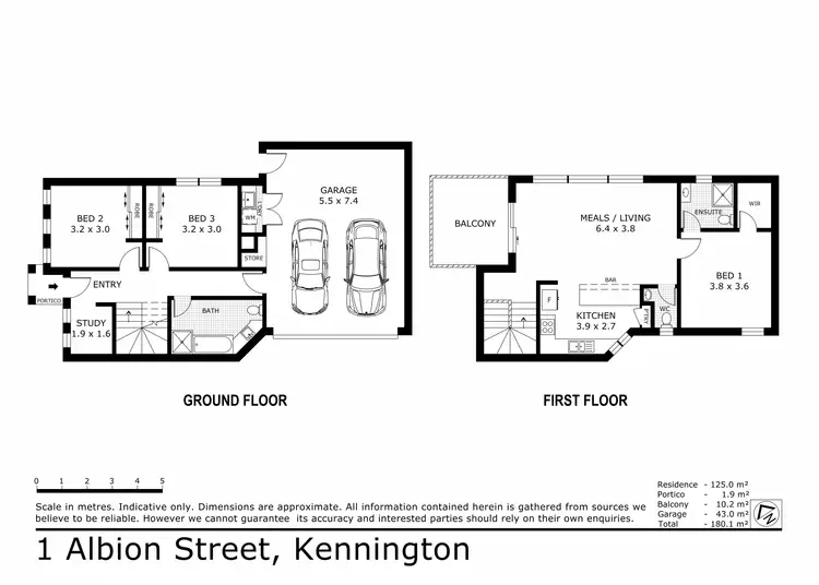 Floorplan of Homely townhouse listing, 1A Albion Street, Kennington VIC 3550