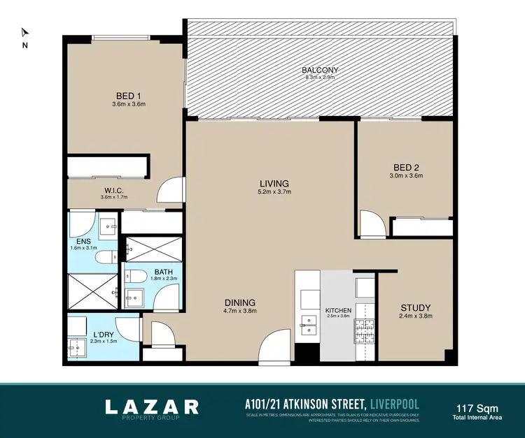 Floorplan of Homely unit listing, a101/21 Atkinson Street, Liverpool NSW 2170