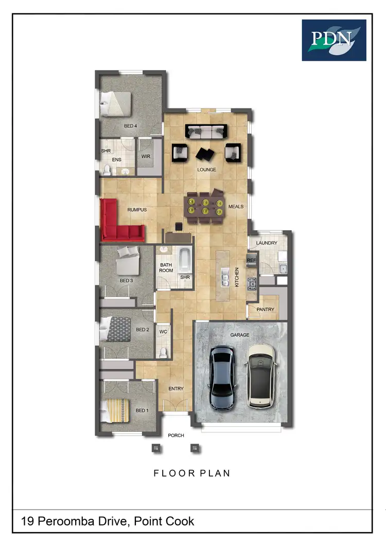 Floorplan of Homely house listing, 19 Peroomba Drive, Point Cook VIC 3030