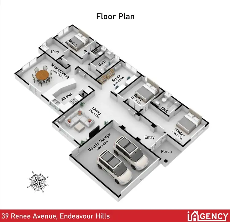 Floorplan of Homely house listing, 39 Renee Avenue, Endeavour Hills VIC 3802
