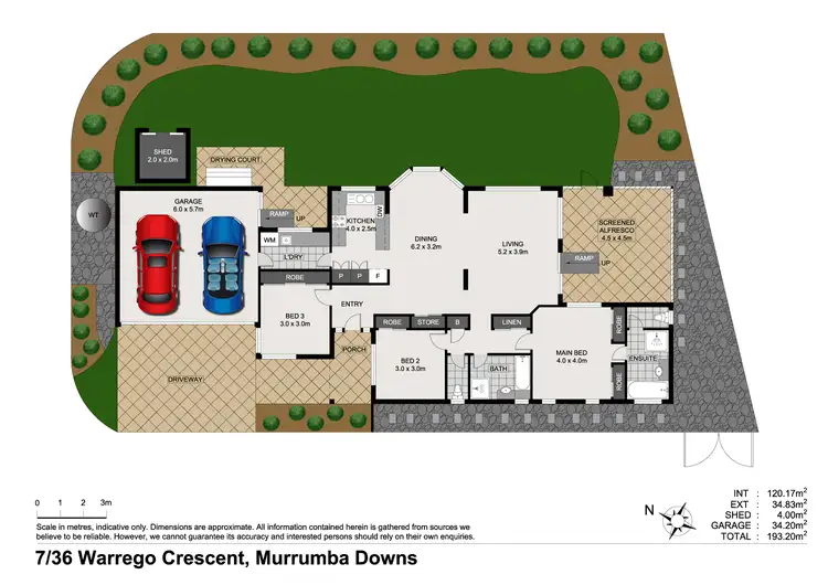 Floorplan of Homely villa listing, 7/36 Warrego Crescent, Murrumba Downs QLD 4503