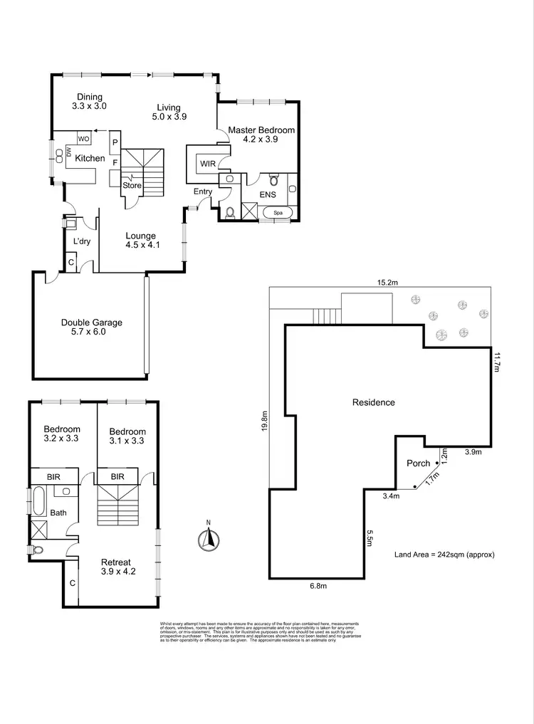 Floorplan of Homely townhouse listing, 2/7 First Avenue, Kew VIC 3101