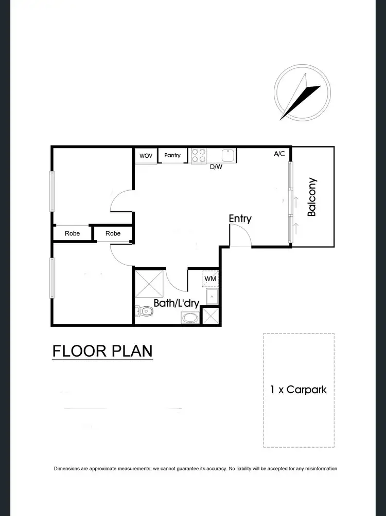 Floorplan of Homely apartment listing, 204/81 Cemetery road east, Carlton VIC 3053