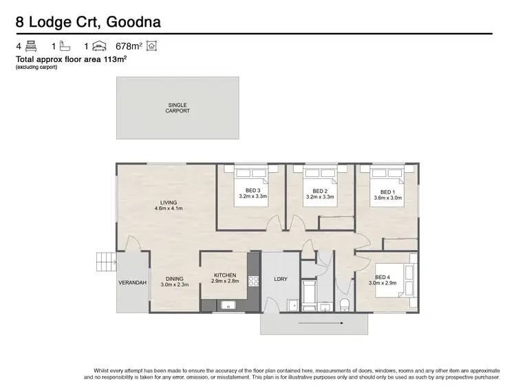 Floorplan of Homely house listing, 8 LODGE COURT, Goodna QLD 4300