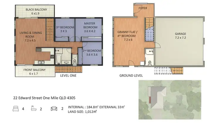 Floorplan of Homely house listing, 22 Edward Street, One Mile QLD 4305