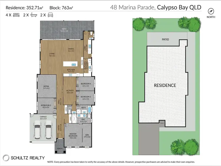 Floorplan of Homely house listing, 48 Marina Parade, Jacobs Well QLD 4208