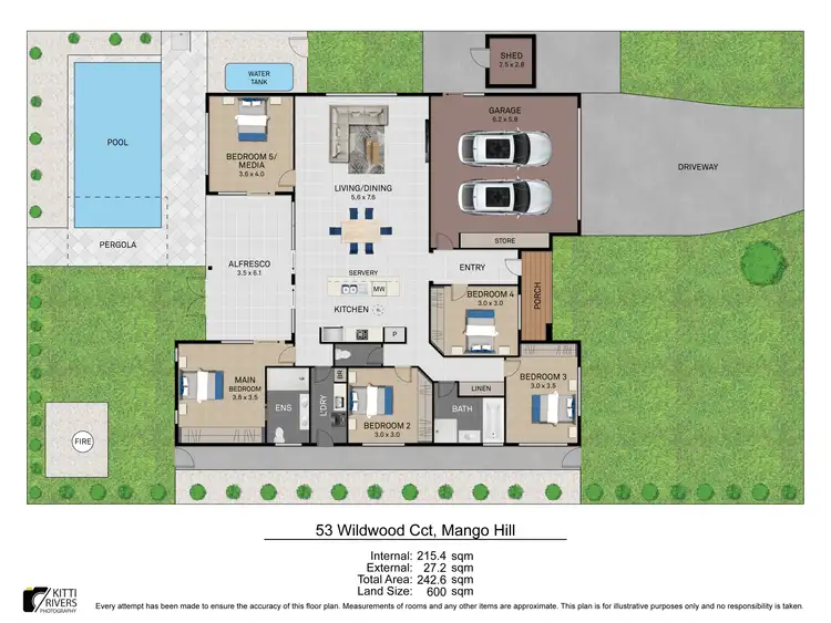 Floorplan of Homely house listing, 53 Wildwood Circuit, Mango Hill QLD 4509