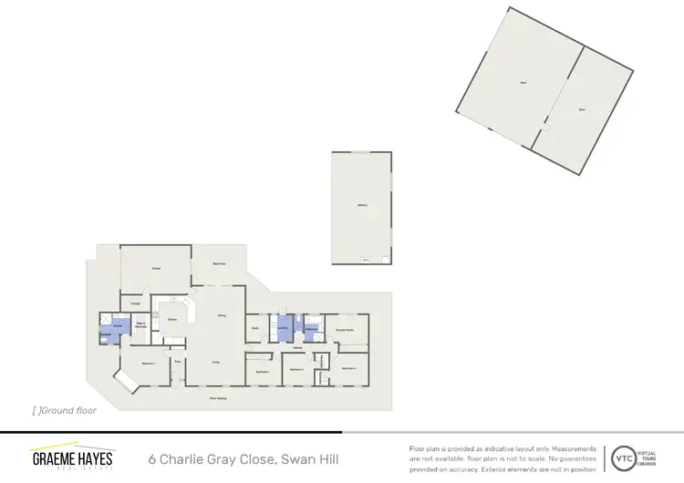Floorplan of Homely house listing, 6 Charlie Gray Close, Swan Hill VIC 3585