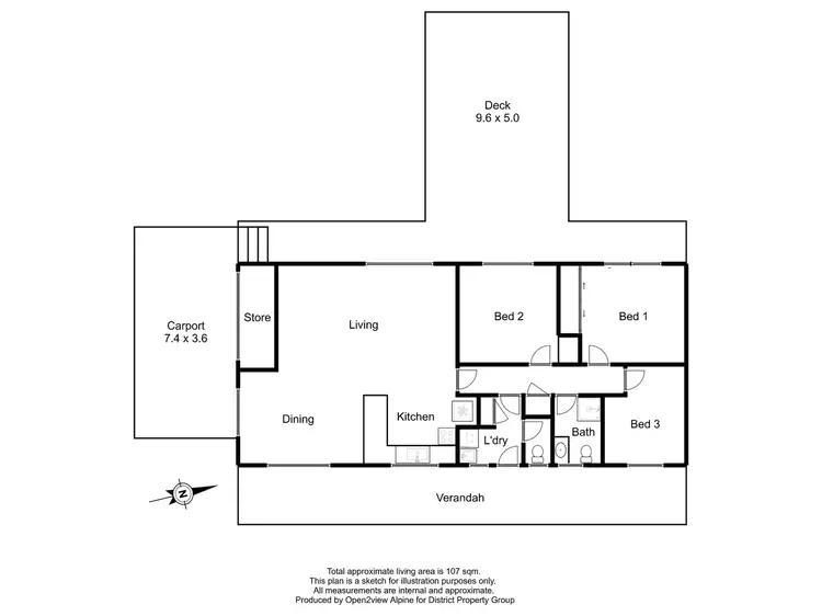 Floorplan of Homely house listing, 3 Finch Street, Sawmill Settlement VIC 3723