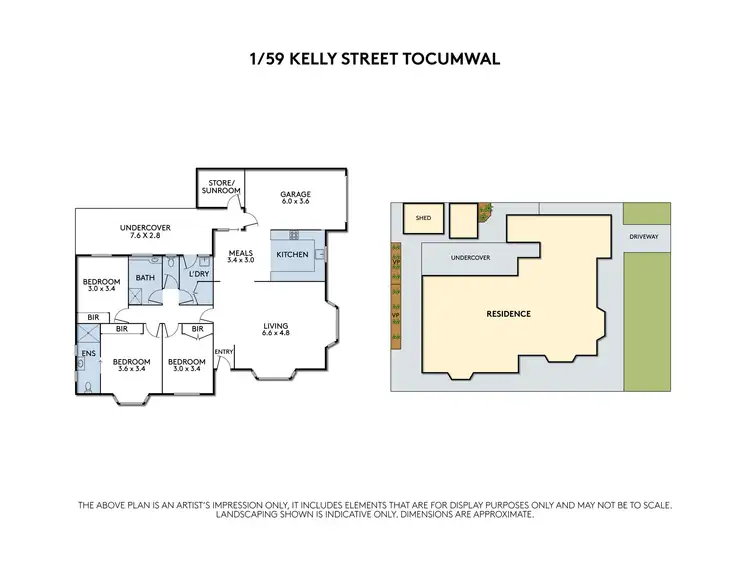 Floorplan of Homely house listing, 1/59 Kelly Street, Tocumwal NSW 2714