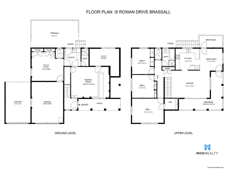Floorplan of Homely house listing, 15 Rowan Drive, Brassall QLD 4305