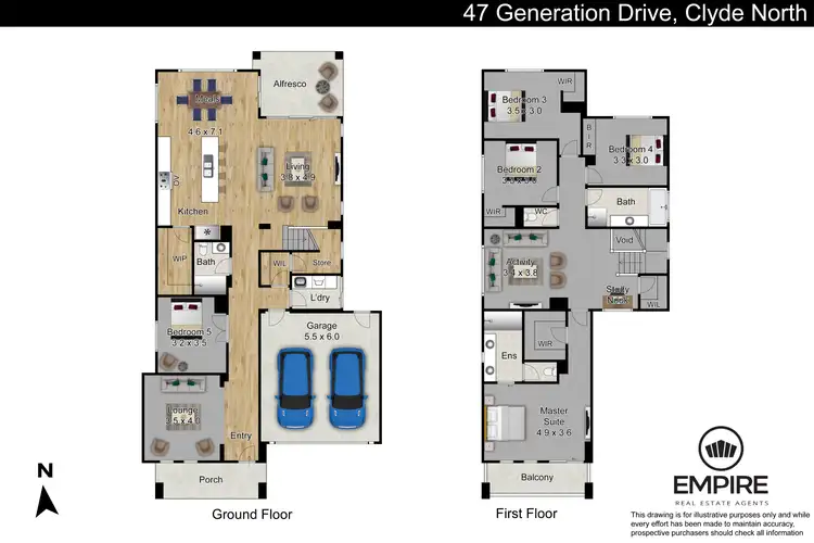 Floorplan of Homely house listing, 47 Generation Drive, Clyde North VIC 3978
