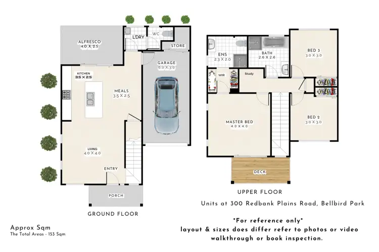 Floorplan of Homely townhouse listing, 15/300 Redbank Plains Road, Bellbird Park QLD 4300