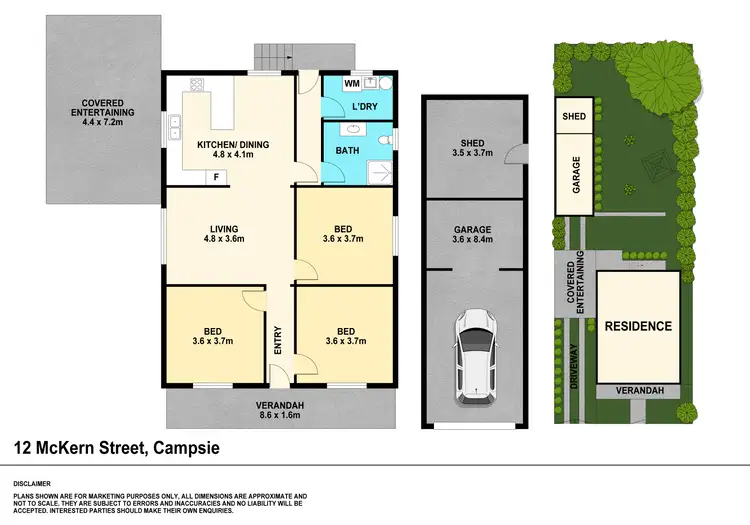 Floorplan of Homely house listing, 12 McKern Street, Campsie NSW 2194