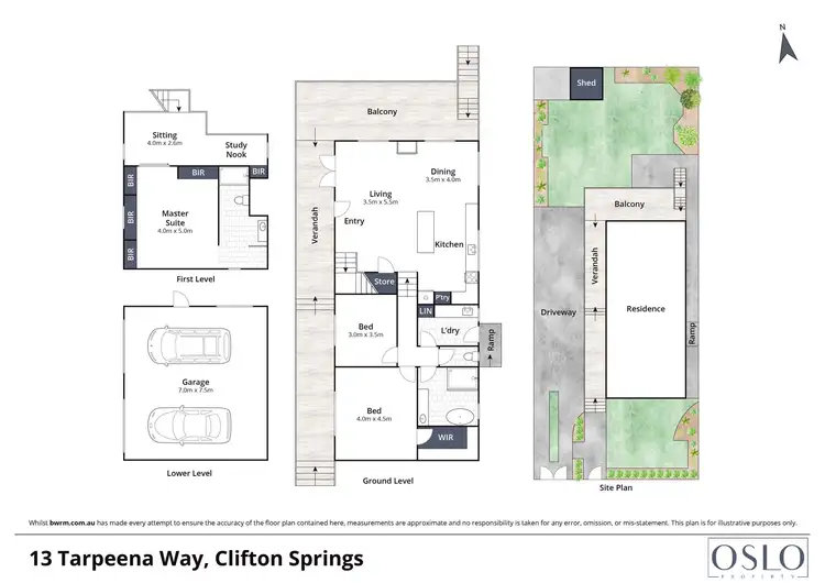 Floorplan of Homely house listing, 13 Tarpeena Way, Clifton Springs VIC 3222
