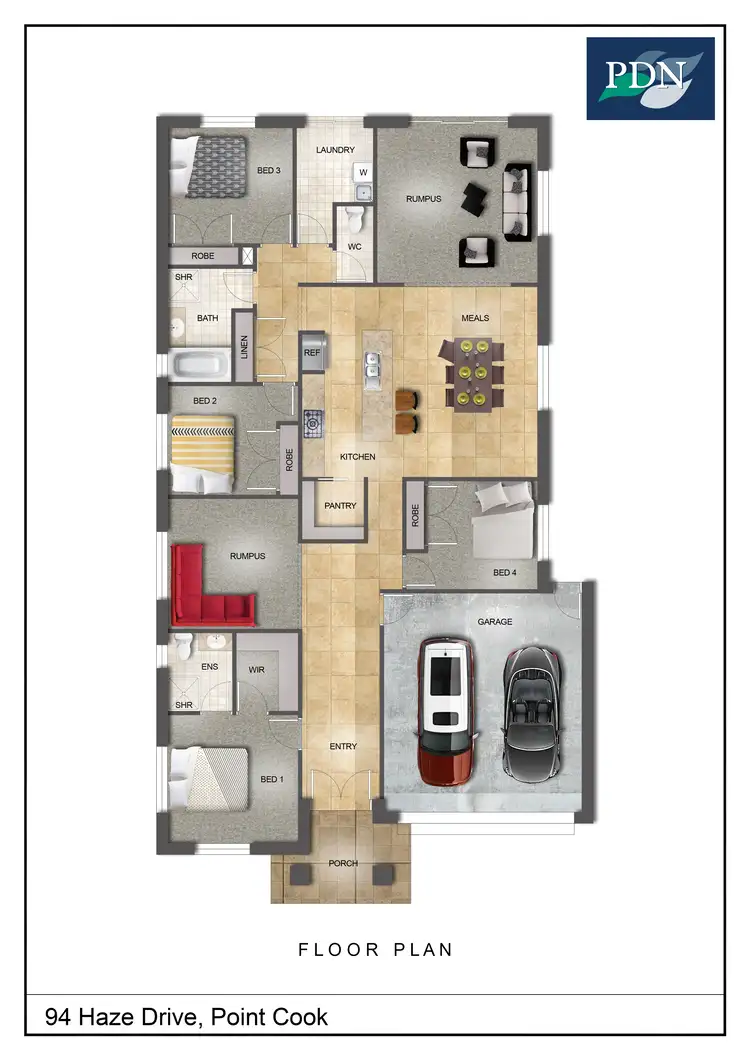 Floorplan of Homely house listing, 94 Haze Drive, Point Cook VIC 3030