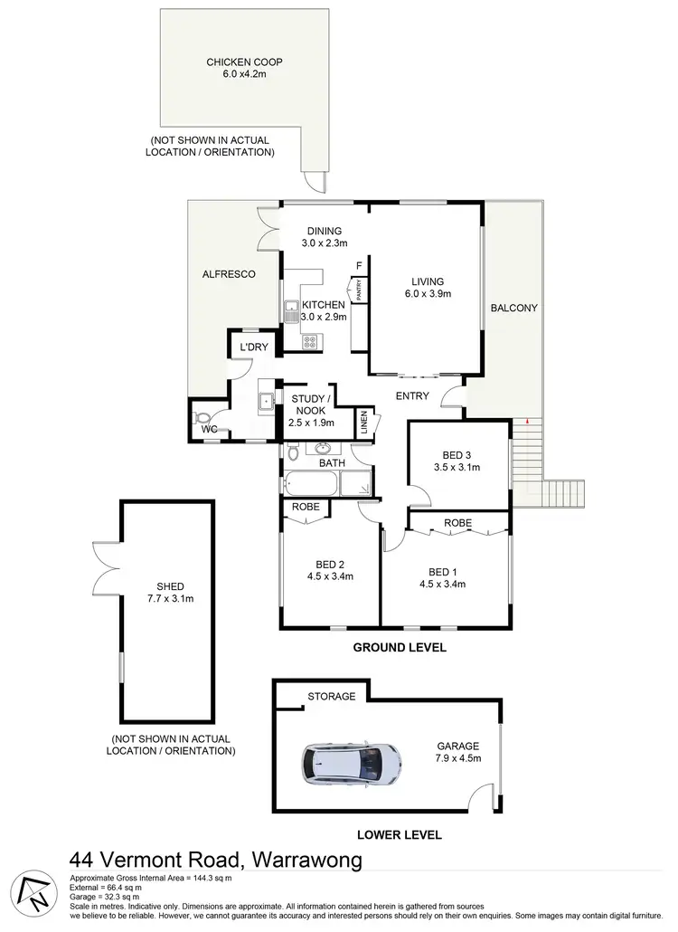 Floorplan of Homely house listing, 44 Vermont Road, Warrawong NSW 2502
