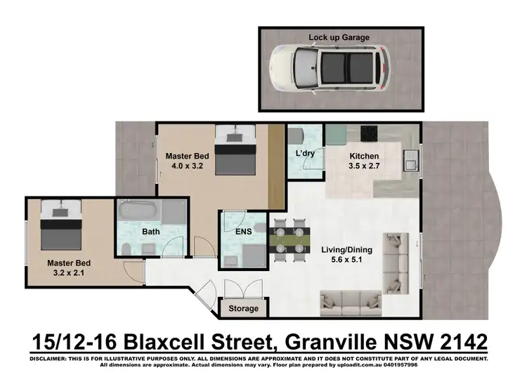 Floorplan of Homely unit listing, 15/12-16 Blaxcell Street, Granville NSW 2142