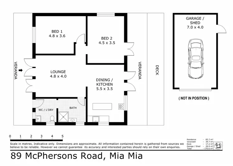 Floorplan of Homely rural property listing, 89 McPhersons Lane, Heathcote VIC 3523