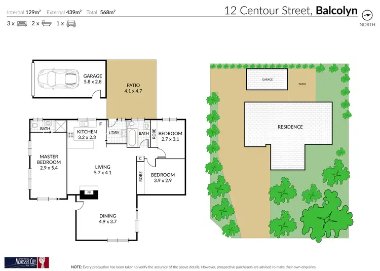 Floorplan of Homely house listing, 12 Centour Street, Balcolyn NSW 2264