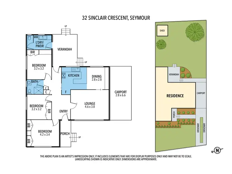 Floorplan of Homely house listing, 32 SINCLAIR CRESCENT, Seymour VIC 3660