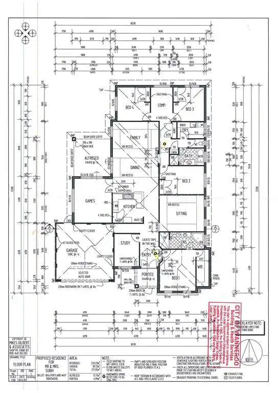Floorplan of Homely house listing, 14 Portland Way, Ridgewood WA 6030