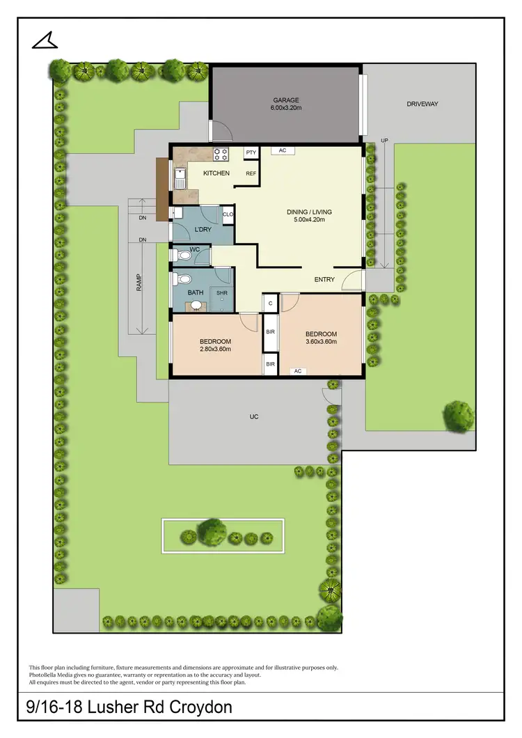 Floorplan of Homely unit listing, 9/16-18 Lusher Road, Croydon VIC 3136