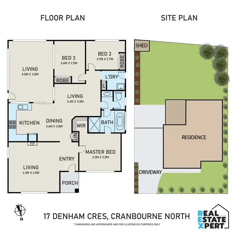 Floorplan of Homely house listing, 17 Denham Crescent, Cranbourne North VIC 3977