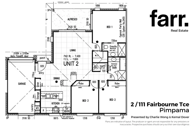 Floorplan of Homely semi-detached listing, 2/111 Fairbourne Terrace, Pimpama QLD 4209