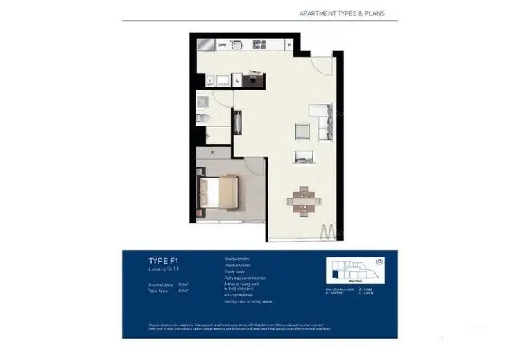 Floorplan of Homely apartment listing, 911/348 Water Street, Fortitude Valley QLD 4006