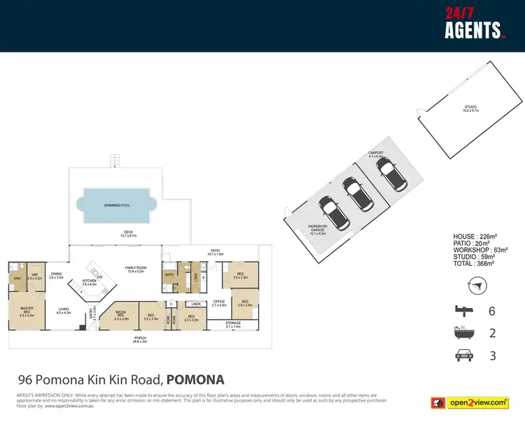 Floorplan of Homely house listing, 96 Pomona Kin Kin Road, Pomona QLD 4568