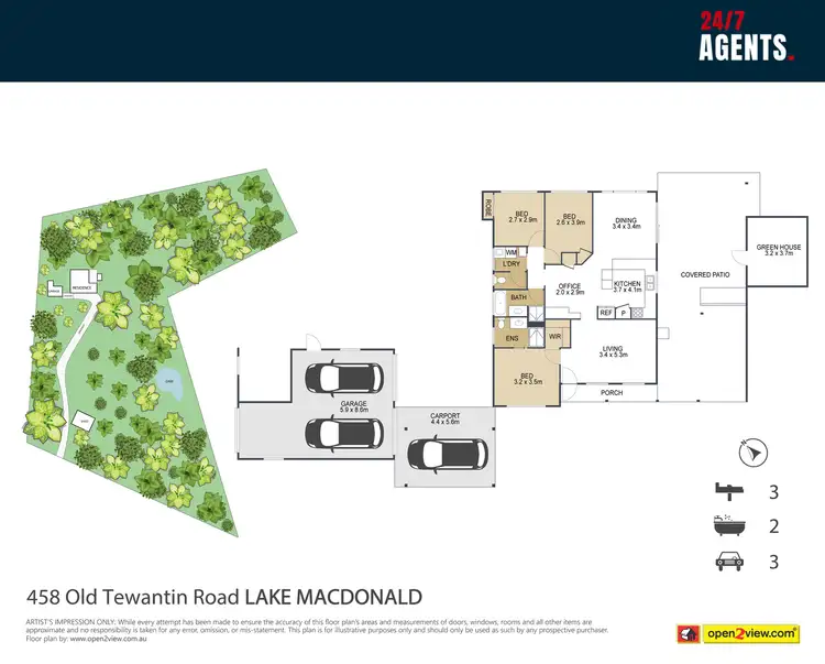 Floorplan of Homely house listing, 458 Old Tewantin Road, Lake Macdonald QLD 4563