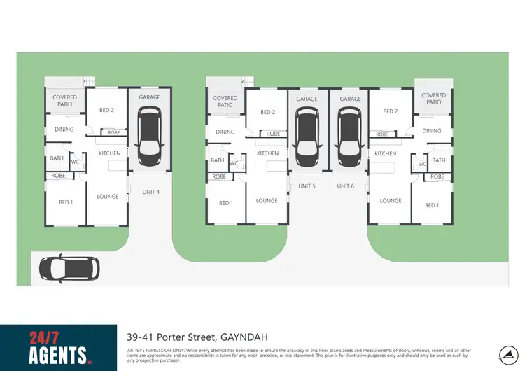Floorplan of Homely block of units listing, 39-41 Porter Street, Gayndah QLD 4625