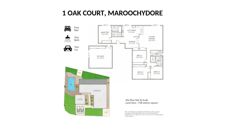 Floorplan of Homely house listing, 1 Oak Court, Maroochydore QLD 4558