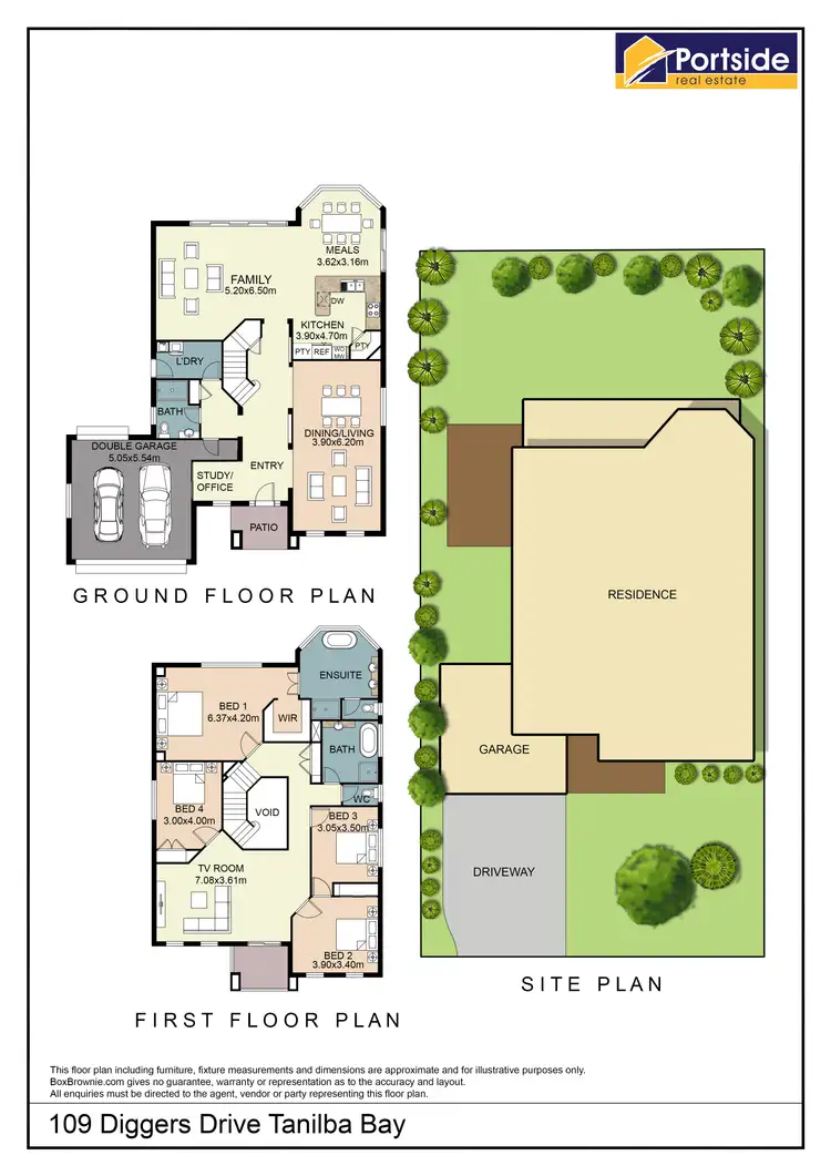 Floorplan of Homely house listing, 109 Diggers Drive, Tanilba Bay NSW 2319