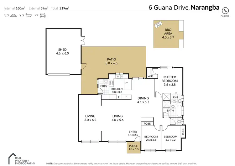 Floorplan of Homely house listing, 6 Guana Drive, Narangba QLD 4504
