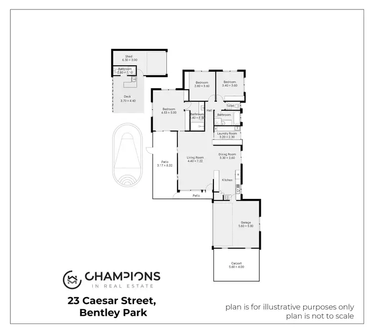 Floorplan of Homely house listing, 23 Caesar Street, Bentley Park QLD 4869