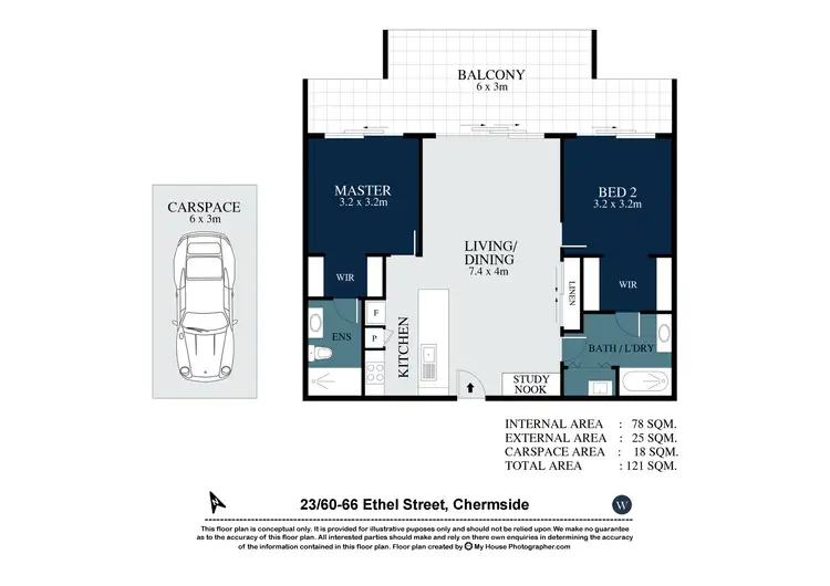 Floorplan of Homely unit listing, 27/60 Ethel Street, Chermside QLD 4032