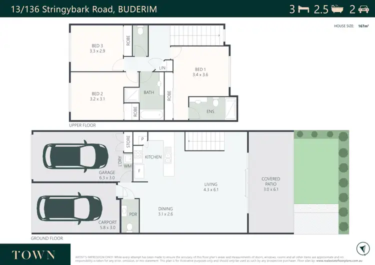 Floorplan of Homely townhouse listing, 13/136 Stringybark Road, Buderim QLD 4556