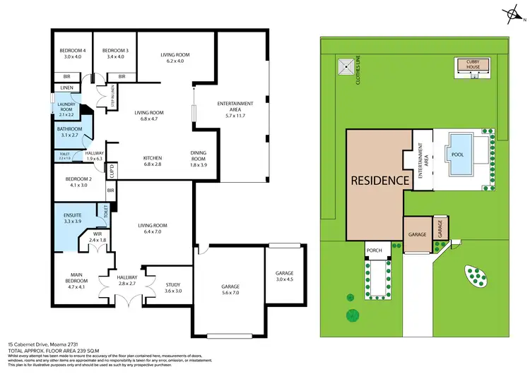 Floorplan of Homely house listing, 15 Cabernet Drive, Moama NSW 2731