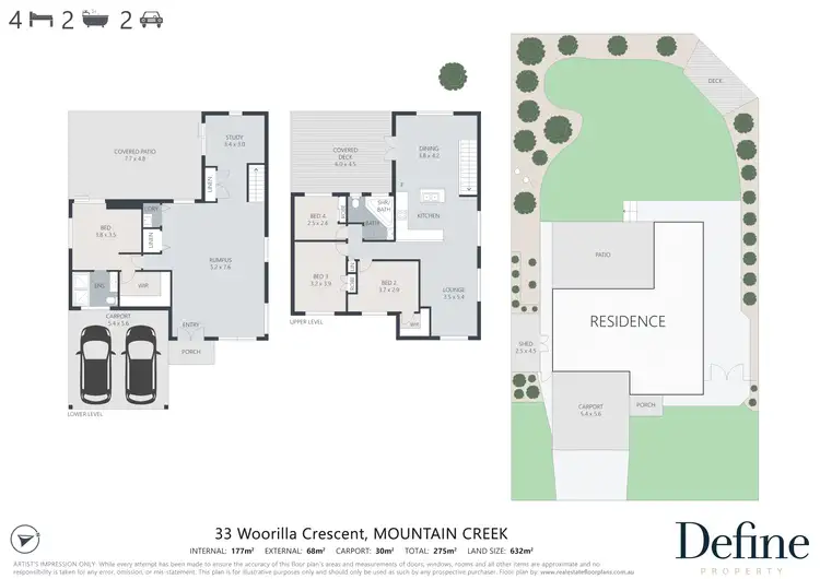 Floorplan of Homely house listing, 33 Woorilla Crescent, Mountain Creek QLD 4557